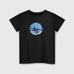 Детская футболка хлопок Самолет