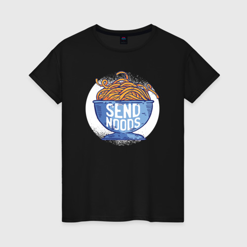 Женская футболка хлопок Send Noods Фото 01 Женская футболка хлопок Send Noods Фото 01