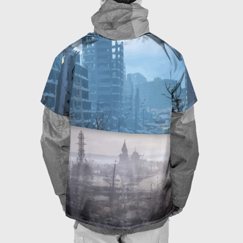 Накидка на куртку 3D METRO: ИСХОД - Город и Пустошь, цвет 3D печать - фото 2
