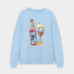 Мужской свитшот oversize без начеса хлопок Винишко арт