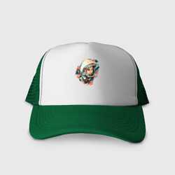 Кепка тракер с сеткой Гагарин СССР