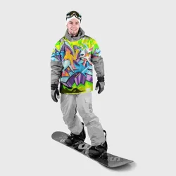 Накидка на куртку 3D Неоновая кислота
