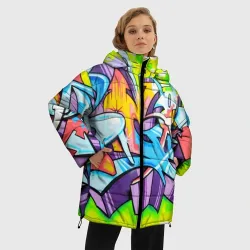 Женская зимняя куртка Oversize Неоновая кислота - фото 2