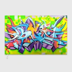 Флаг 3D Неоновая кислота