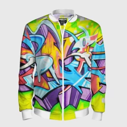 Мужской бомбер 3D Неоновая кислота