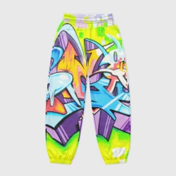 Женские джоггеры оверсайз 3D Неоновая кислота