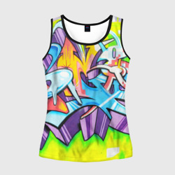 Женская майка 3D Неоновая кислота