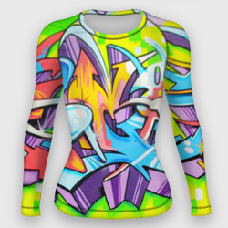 Женский рашгард 3D Неоновая кислота