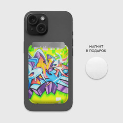 Картхолдер Magsafe магнитный Неоновая кислота - фото 2