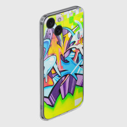 Чехол для iPhone 15 силиконовый с защитой камеры Неоновая кислота - фото 2