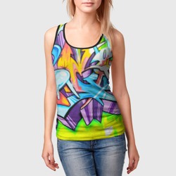 Женская майка 3D Неоновая кислота - фото 2