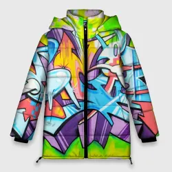 Женская зимняя куртка Oversize Неоновая кислота