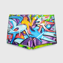 Детские купальные плавки 3D Неоновая кислота