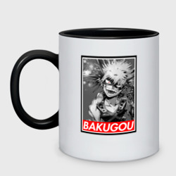 Кружка двухцветная Bakugou monochrome