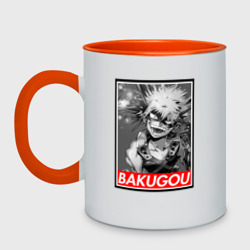 Кружка двухцветная Bakugou monochrome