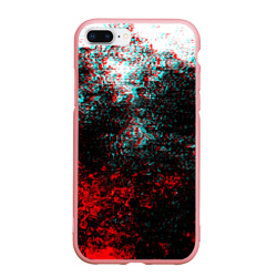 Чехол для iPhone 7Plus/8 Plus матовый Брызги красок glitch