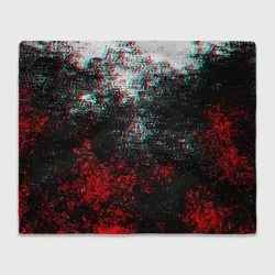 Плед 3D Брызги красок glitch