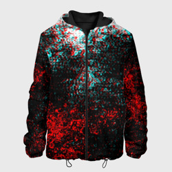 Мужская куртка 3D Брызги красок glitch