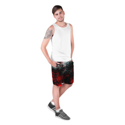 Мужские шорты 3D Брызги красок glitch - фото 2