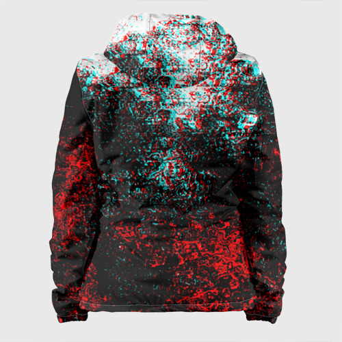 Женская куртка 3D Брызги красок glitch, цвет белый - фото 2