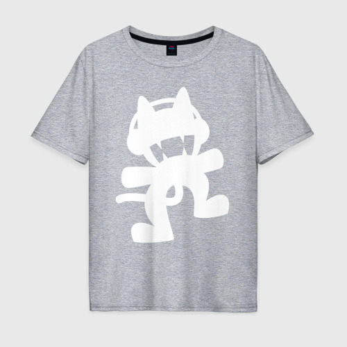 Мужская футболка хлопок Oversize с принтом Monstercat, вид спереди #2