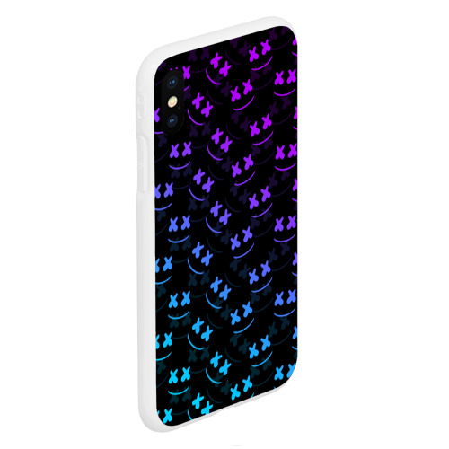 Чехол для iPhone XS Max матовый MARSHMELLO, цвет белый - фото 3