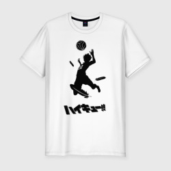 Мужская футболка хлопок Slim Haikyuu!! Shouyou Hinata