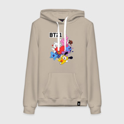 Женская толстовка хлопок BT21 Mascots