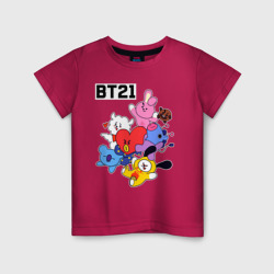 Детская футболка хлопок BT21 Mascots