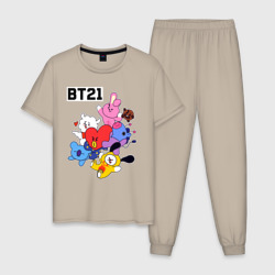 Мужская пижама хлопок BT21 Mascots