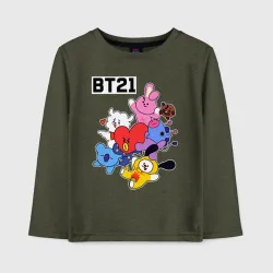 Детский лонгслив хлопок BT21 Mascots