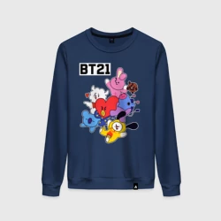 Женский свитшот хлопок BT21 Mascots
