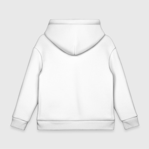 Детское худи Oversize хлопок YoRHa Logo, цвет белый - фото 2