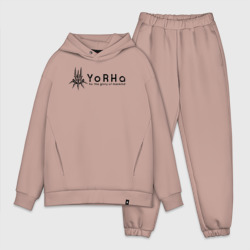 Мужской костюм oversize хлопок YoRHa Logo