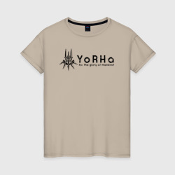 Женская футболка хлопок YoRHa Logo