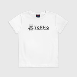 Детская футболка хлопок YoRHa Logo