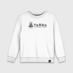 Детский свитшот хлопок YoRHa Logo