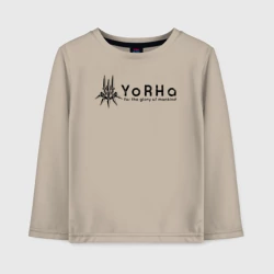 Детский лонгслив хлопок YoRHa Logo