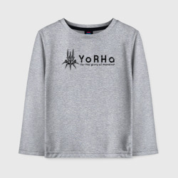 Детский лонгслив хлопок YoRHa Logo