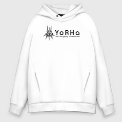 Мужское худи Oversize хлопок YoRHa Logo