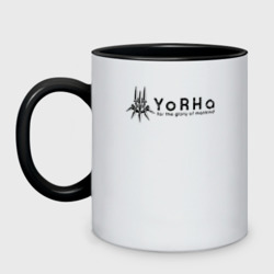 Кружка двухцветная YoRHa Logo