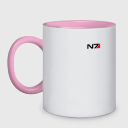 Кружка двухцветная Mass Effect N7 Масс эффект Н7