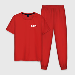 Мужская пижама хлопок Лого Mass Effect N7 Масс эффект Н7