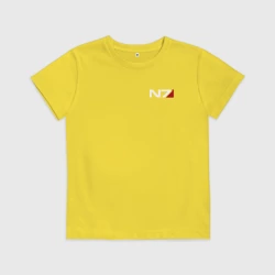 Детская футболка хлопок Лого Mass Effect N7 Масс эффект Н7