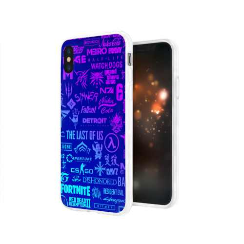 Чехол для iPhone X глянцевый ЛОГОТИПЫ ИГР Фото 01 Чехол для iPhone X глянцевый ЛОГОТИПЫ ИГР Фото 01