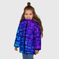 Зимняя куртка для девочек 3D Логотипы игр - фото 2