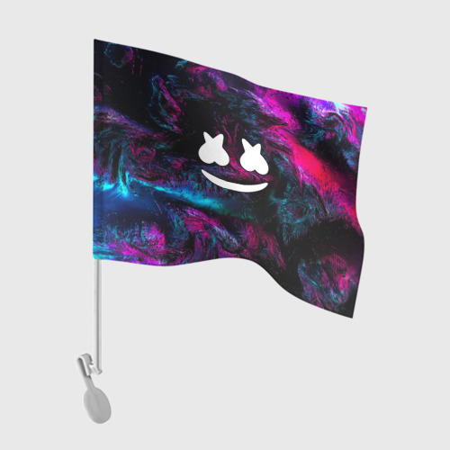 Флаг для автомобиля Marshmello NEON Фото 01 Флаг для автомобиля Marshmello NEON Фото 01