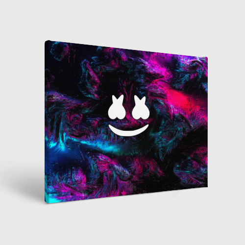 Холст прямоугольный Marshmello NEON Фото 01 Холст прямоугольный Marshmello NEON Фото 01