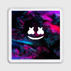 Магнит 55*55 Marshmello neon