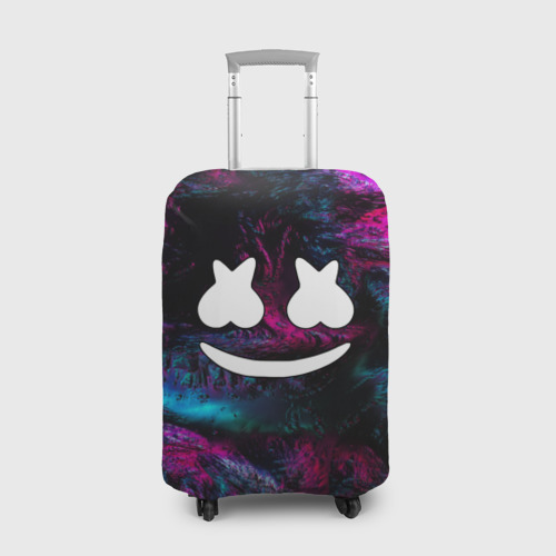 Чехол для чемодана 3D Marshmello NEON Фото 01 Чехол для чемодана 3D Marshmello NEON Фото 01